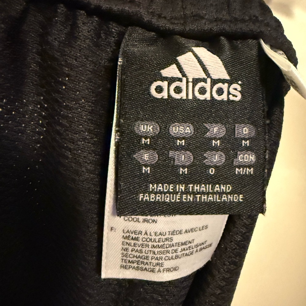 Adidas Black Track Pants with White Stripes - Picture 5 of 5